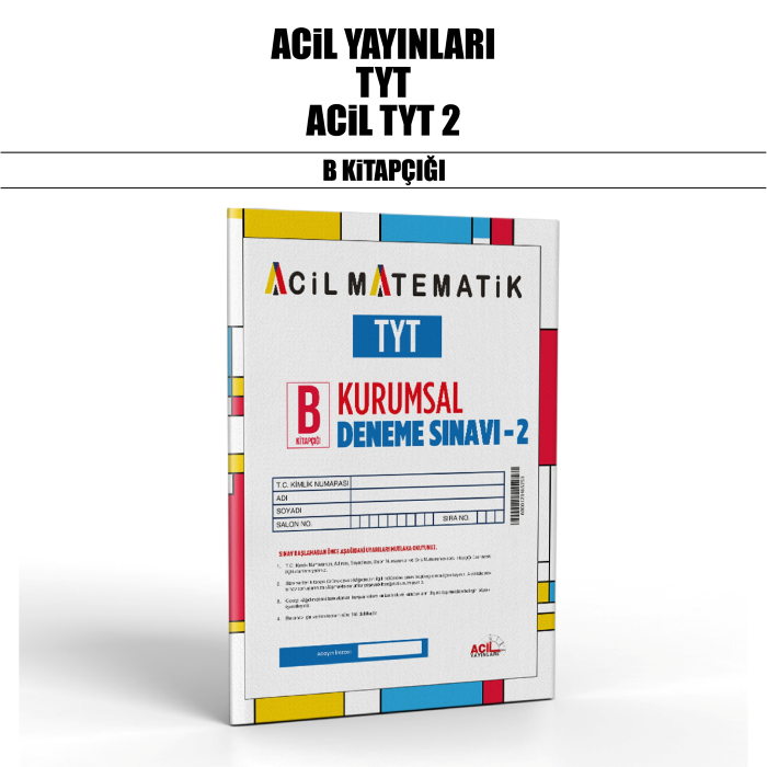 ACİL YAYIN TYT SNV 2-B - 2025-26